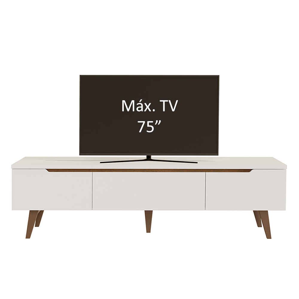 Mueble Mesa Para Tv Rack Madesa Reims Hasta 75'' BB.