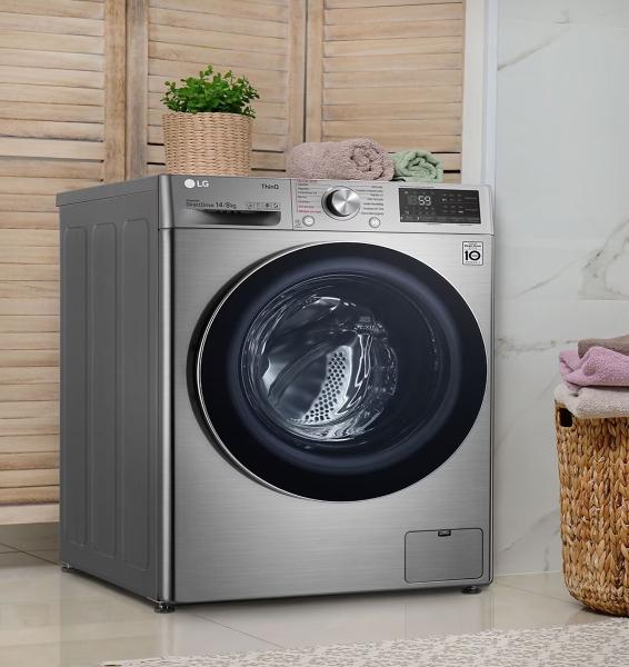 Lavasecadora LG 14 kg automática carga frontal WD14VV3S6C