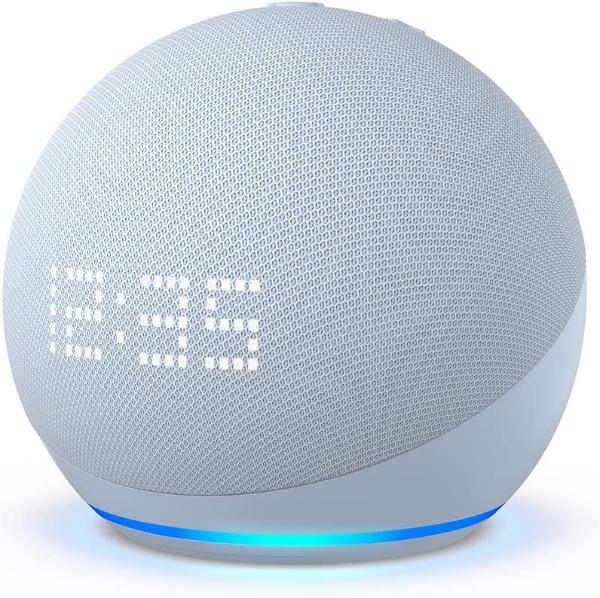 Echo Dot con reloj  Bocina inteligente con reloj y Alexa  Azul