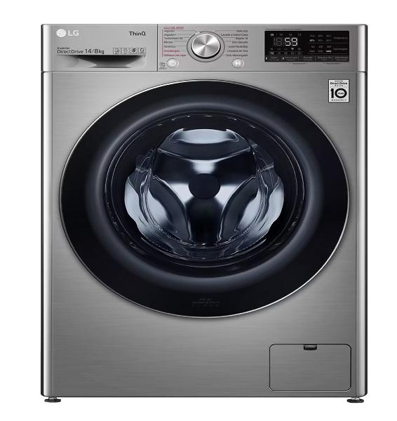 Lavasecadora LG 14 kg automática carga frontal WD14VV3S6C