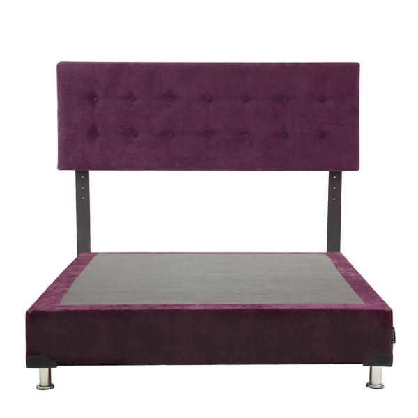 Cabecera Matrimonial Dicasa Bilbao con Box Velvet Morado