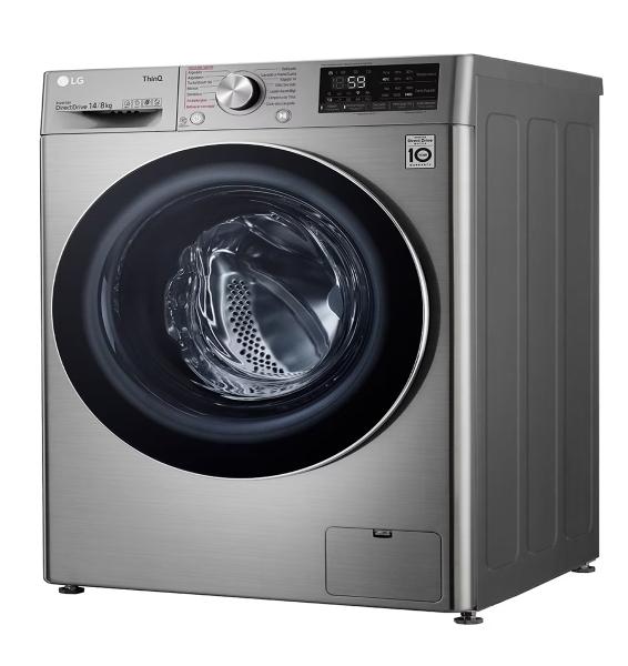 Lavasecadora LG 14 kg automática carga frontal WD14VV3S6C
