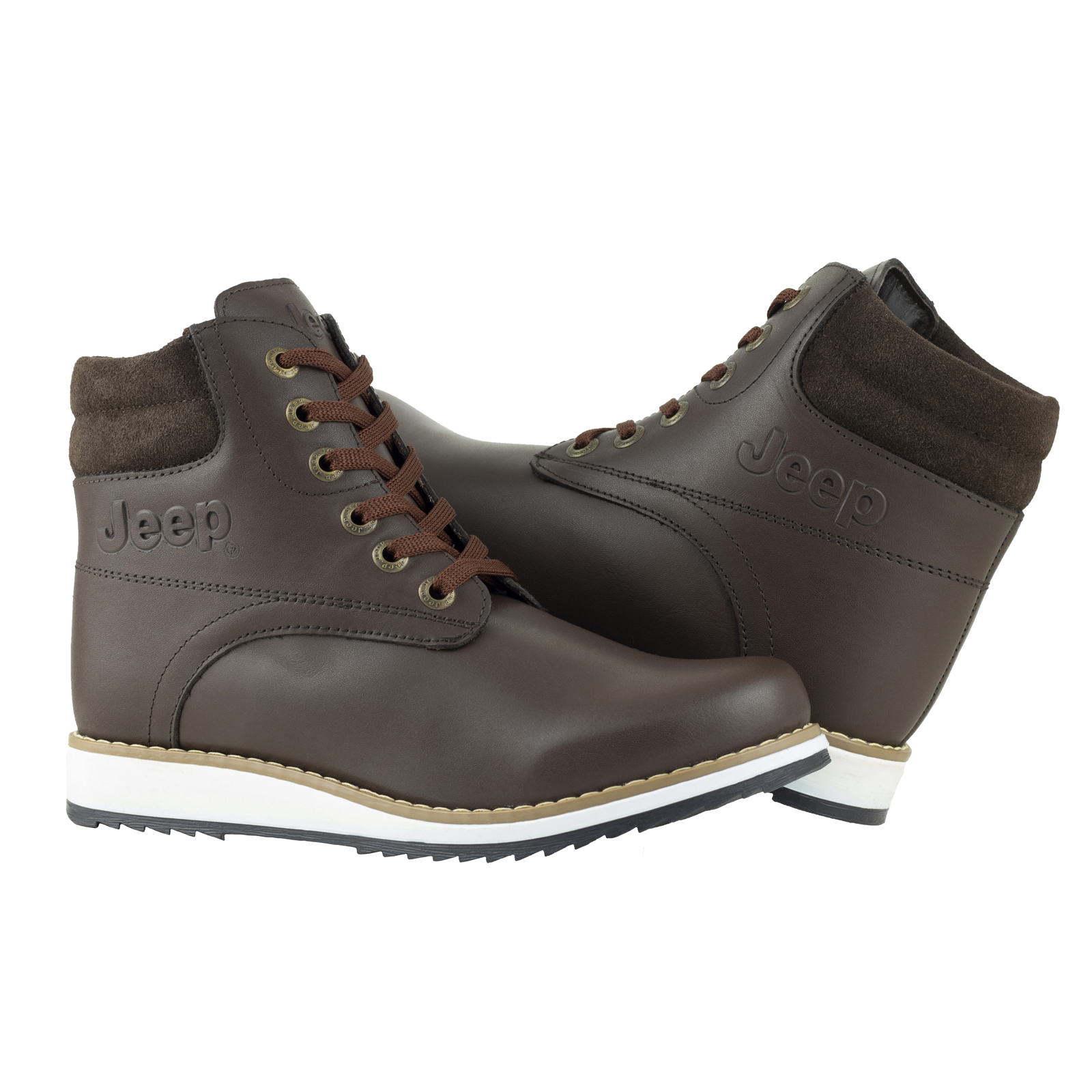 Botas Jeep De Vestir Para Mujer Liberty Piel Urbanas 9421 Café.
