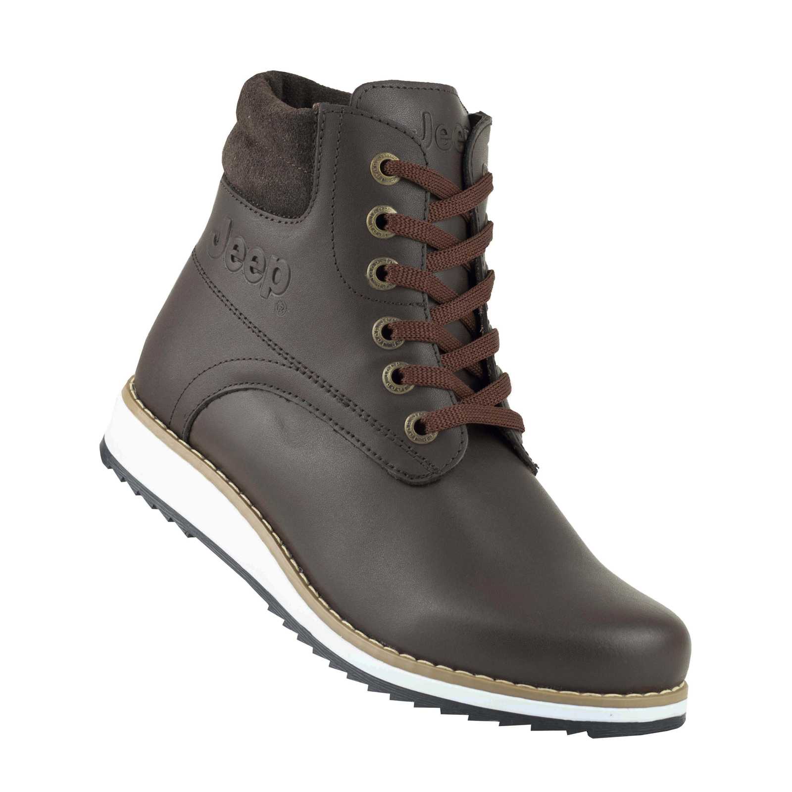 Botas Jeep De Vestir Para Mujer Liberty Piel Urbanas 9421 Café.