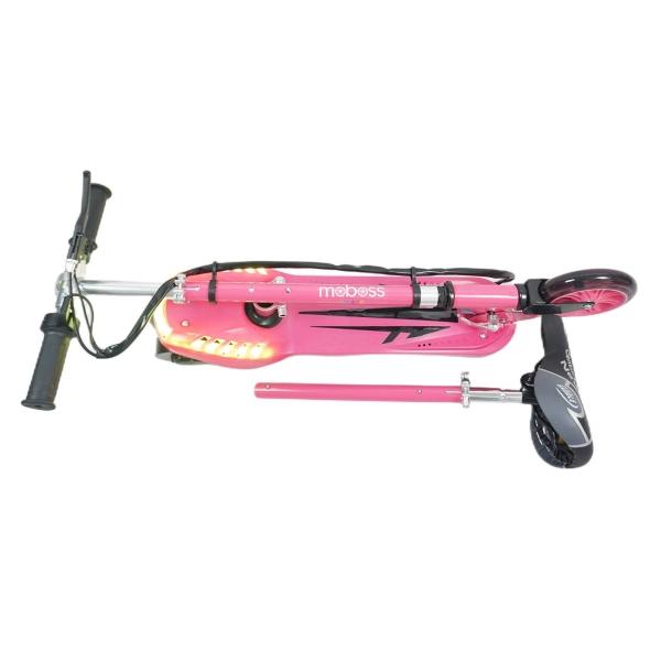 Scooter Eléctrico Infantil Plegable Moboss CD6 Rosa.