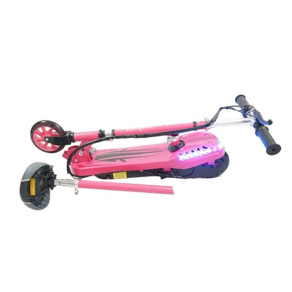 Scooter Eléctrico Infantil Plegable Moboss CD6 Rosa.