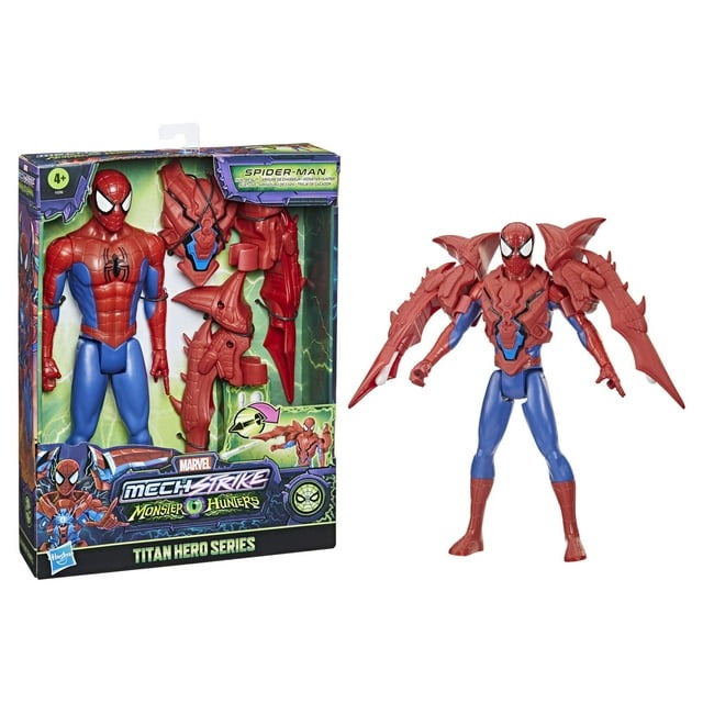 Figura Marvel Mech Strike Monster Hunters Titan Hero Series Hunter Suit Spider-Man