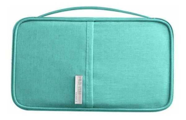 Cartera De Pasaporte Porta Pasaporte Visa Bolsa De Viaje TURQUESA