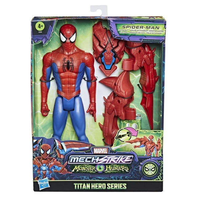 Figura Marvel Mech Strike Monster Hunters Titan Hero Series Hunter Suit Spider-Man