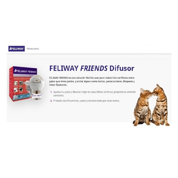 Feliway Friends Gato Difusor Eléctrico C/ Cartucho / Recarga