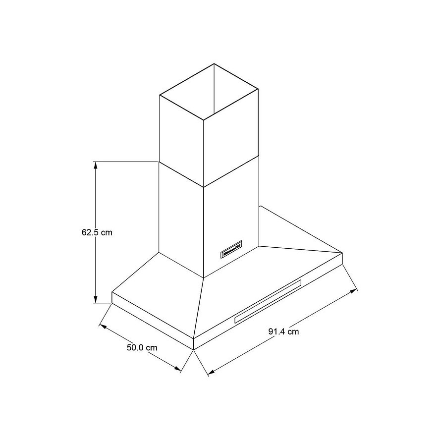 Campana Pared KitchenAid KVWB606HBS de 91 cm de Acero Negro.