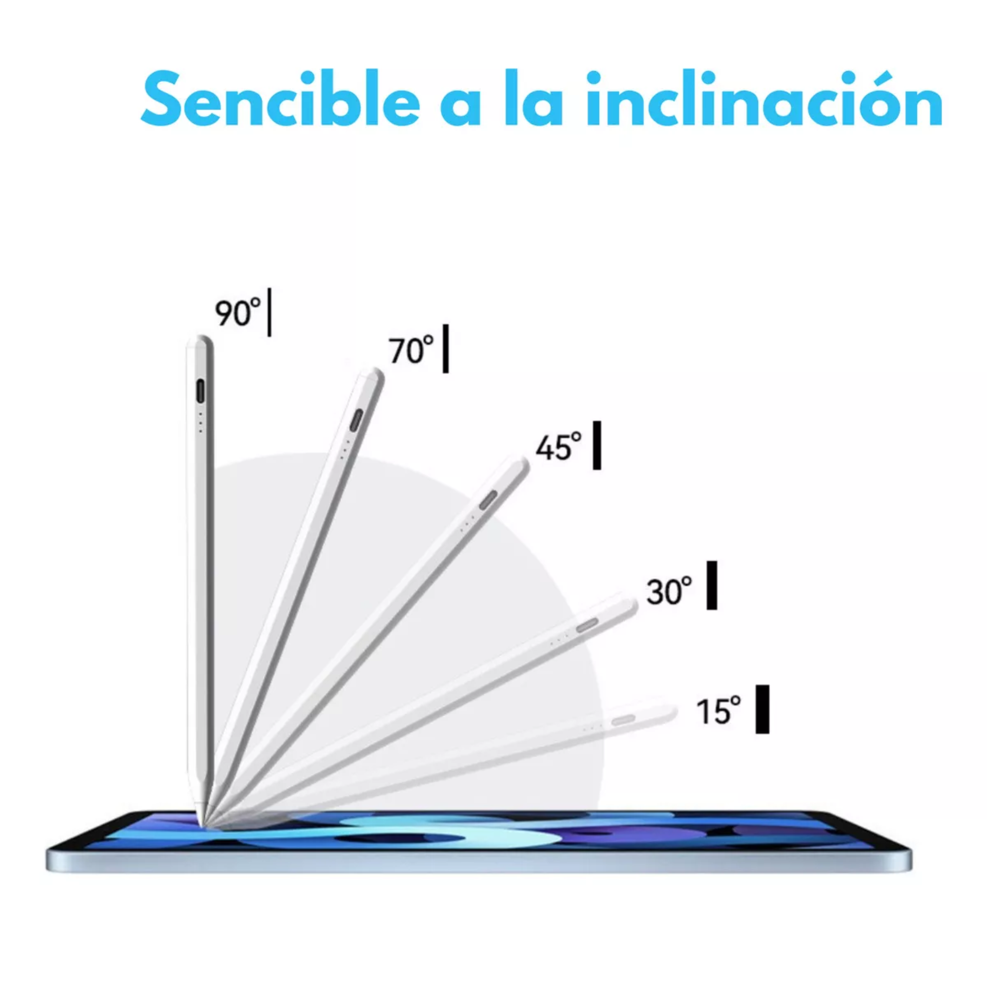 Mr. Gadgets Pencil Para iPad Lápiz Óptico Smart Stylus Pen Carga Usb-c Magnético Sensible Inclinación Rechazo De Palma, Compatible Con iPad Air 3/4/5, iPad Mini 5/6, iPad 6-10 Gen, iPad Pro 11 /12,9