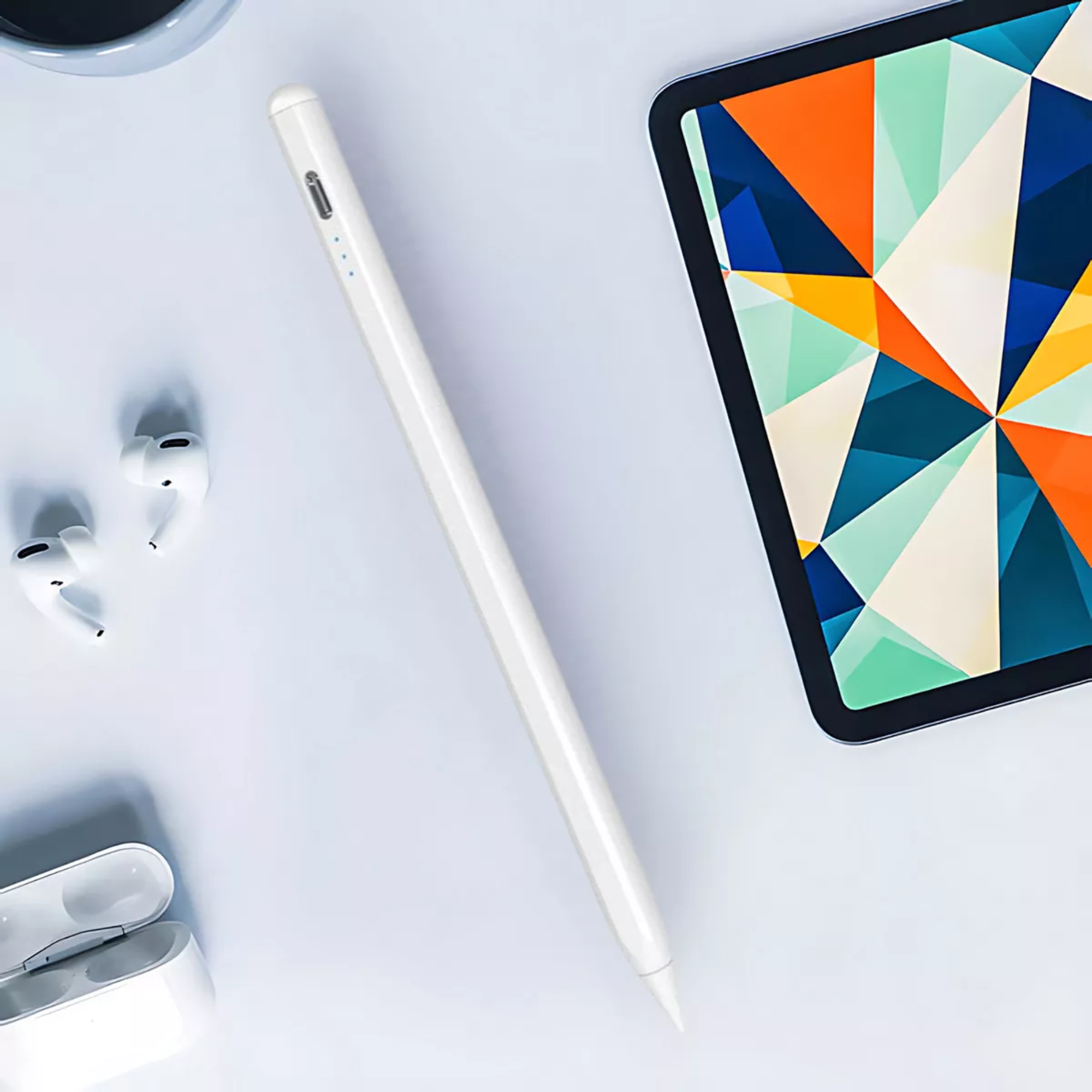 Mr. Gadgets Pencil Para iPad Lápiz Óptico Smart Stylus Pen Carga Usb-c Magnético Sensible Inclinación Rechazo De Palma, Compatible Con iPad Air 3/4/5, iPad Mini 5/6, iPad 6-10 Gen, iPad Pro 11 /12,9