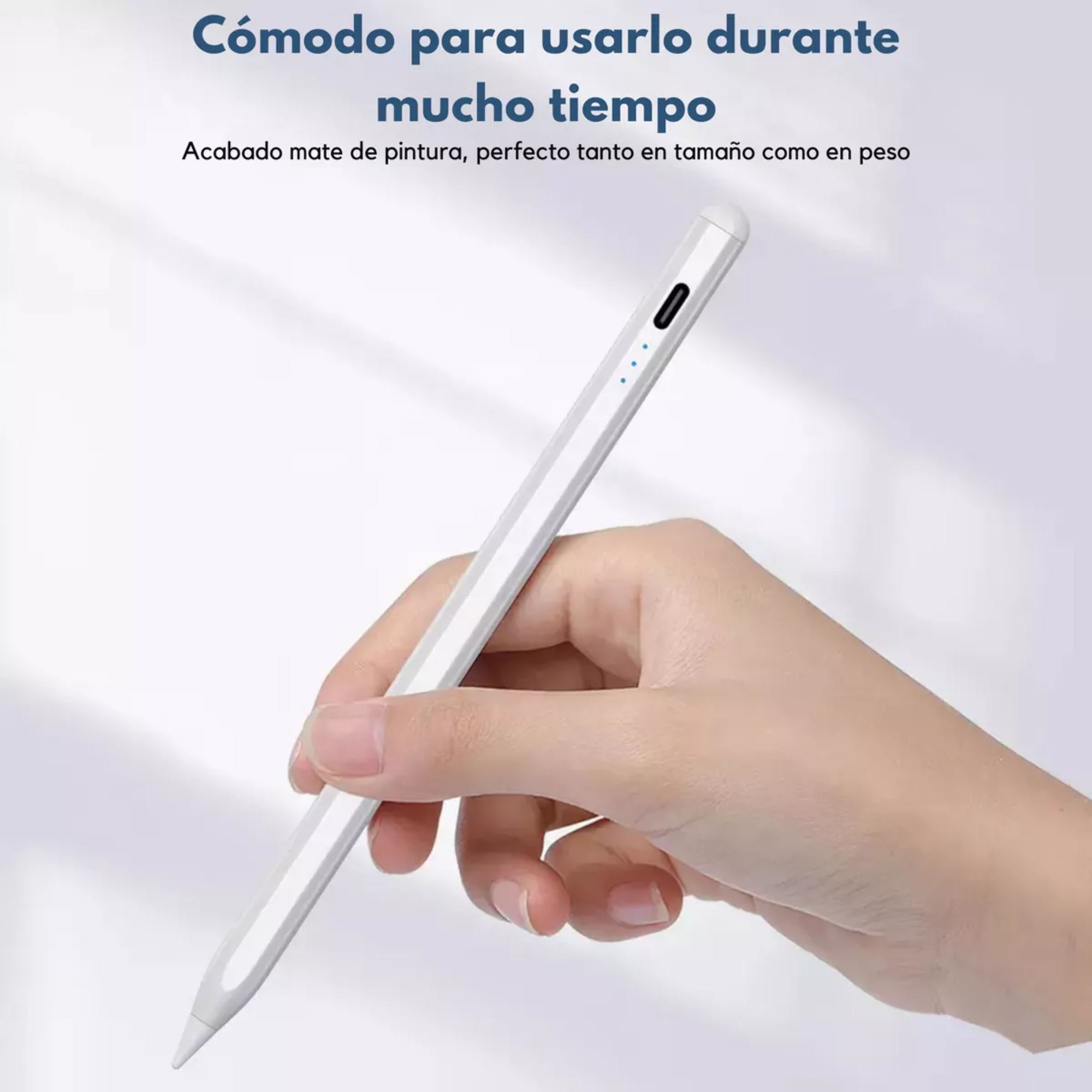 Mr. Gadgets Pencil Para iPad Lápiz Óptico Smart Stylus Pen Carga Usb-c Magnético Sensible Inclinación Rechazo De Palma, Compatible Con iPad Air 3/4/5, iPad Mini 5/6, iPad 6-10 Gen, iPad Pro 11 /12,9