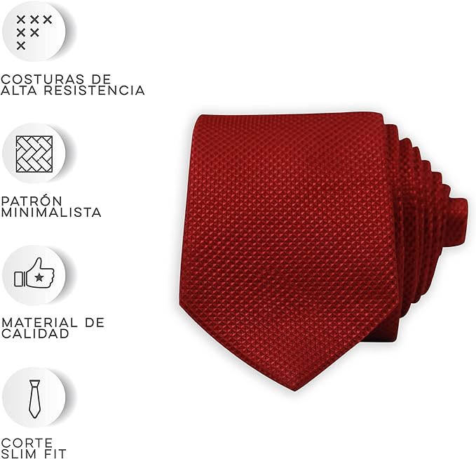 Vedicci Corbatas para hombre de alta calidad en 8 Colores y Diseños. Corbata para jóvenes y adultos con ancho de 7 cm. Corbata para caballero perfecta para Traje de Vestir. Men's Tie.