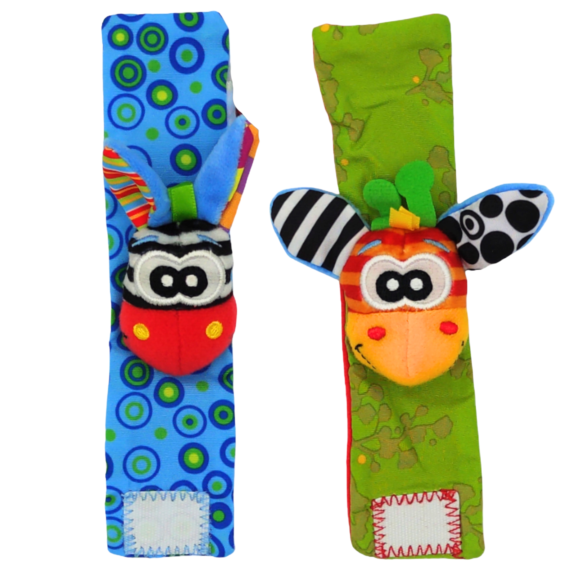 Sonajas Para Bebe Calcetines Juguete Estimulación Temprana 4pzs - Rojo- Girafa.