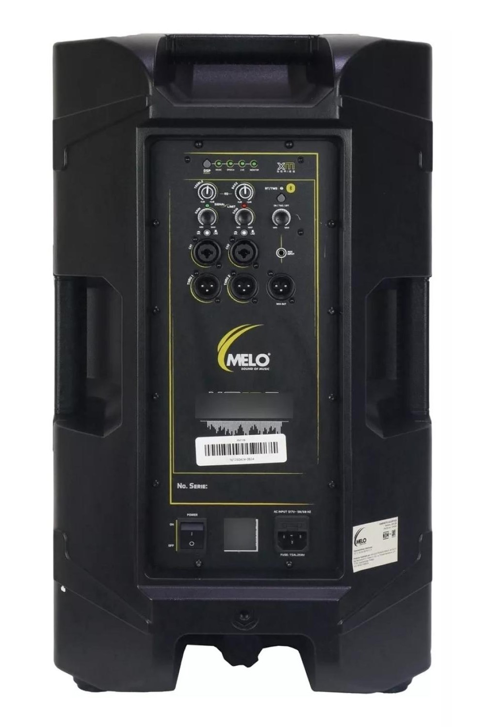 Bafle Activo MELO XM12B 12 Pulgadas 800 Watts Rms/bluetooth.