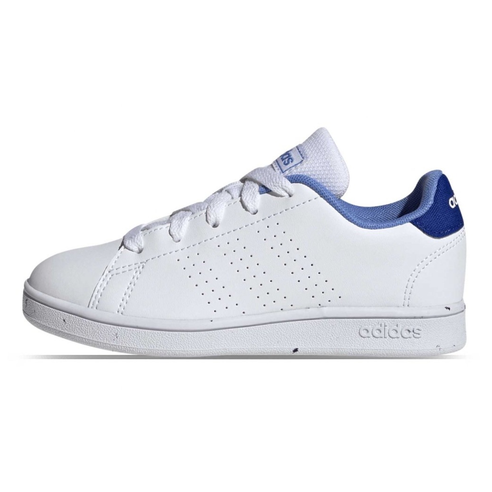 Tenis Casual Adidas Advantage K Blanco/Azul Unisex H03160.