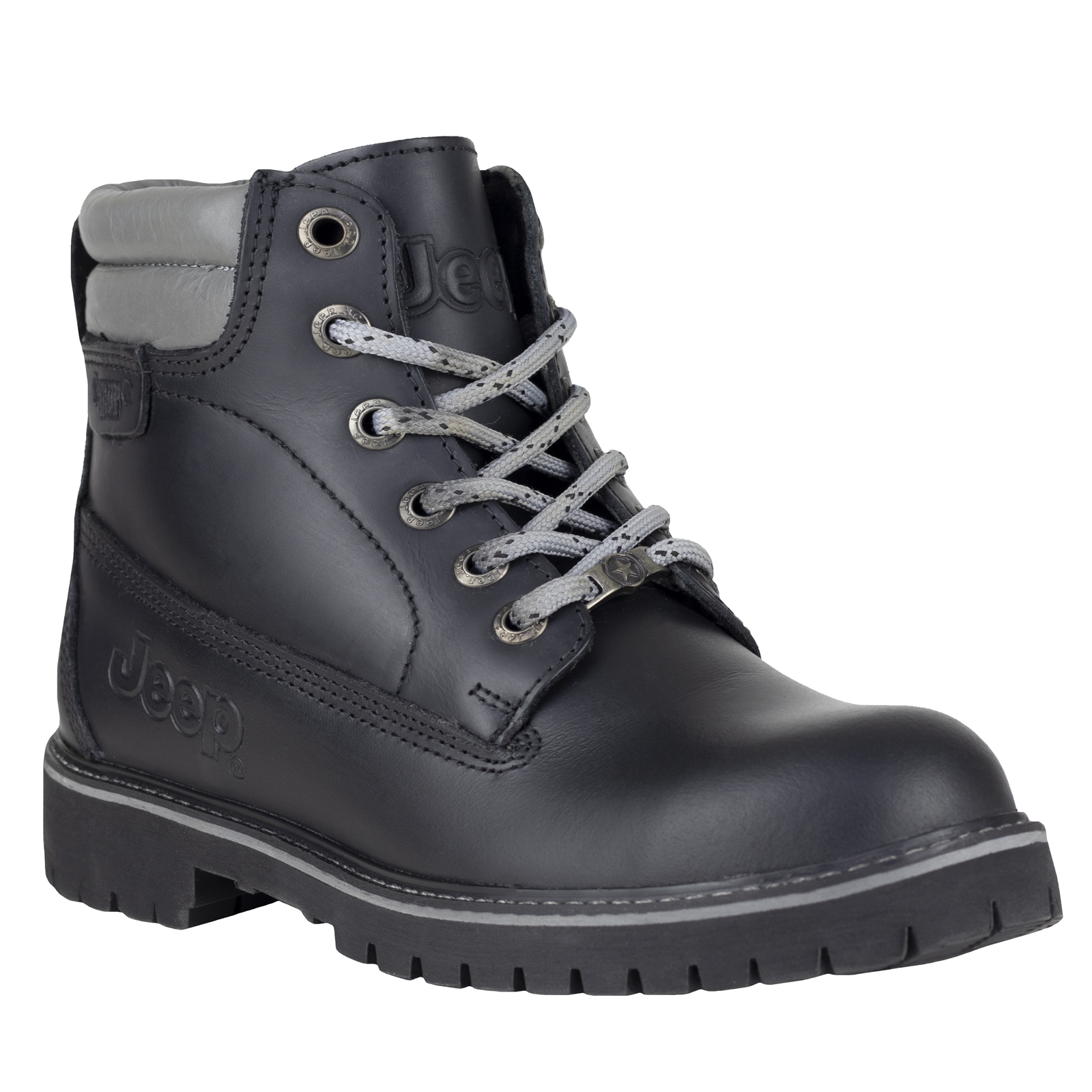 Bota De Casquillo Jeep Para Dama Trabajo 10750 Negro Confort.