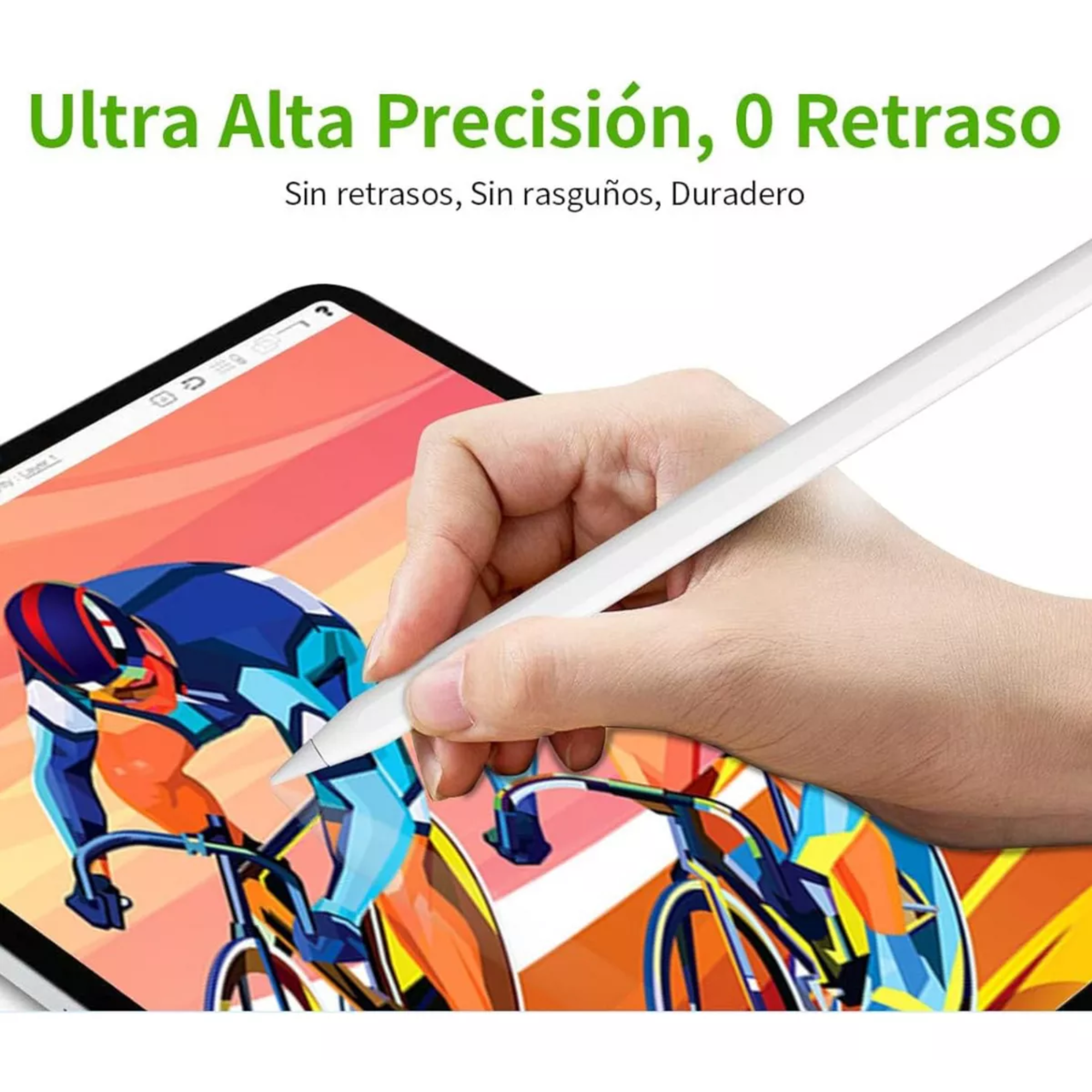 Mr. Gadgets Pencil Con Carga Inalámbrica Magnética, Lápiz Con Precisión De Píxeles, Stylus Pen Para iPad Pro 11'' 1/2/3/4, iPad Pro 12.9'' 3/4/5/6, iPad Air 4/5, iPad Mini