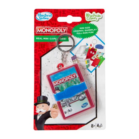 Hasbro Gaming Monopoly Llavero Juego Mini Tamaño de Viaje