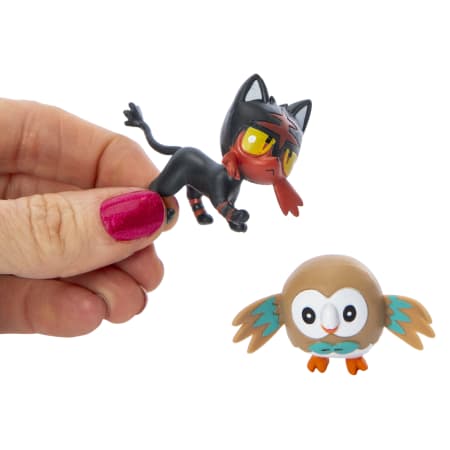 Figura Colección Pokémon Original Battle Figure Rowlet Litten Regalo