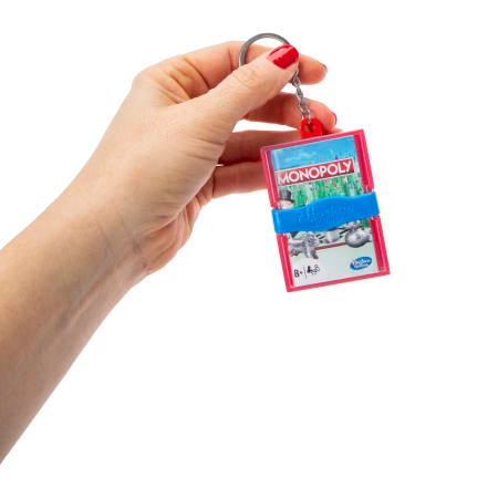 Hasbro Gaming Monopoly Llavero Juego Mini Tamaño de Viaje