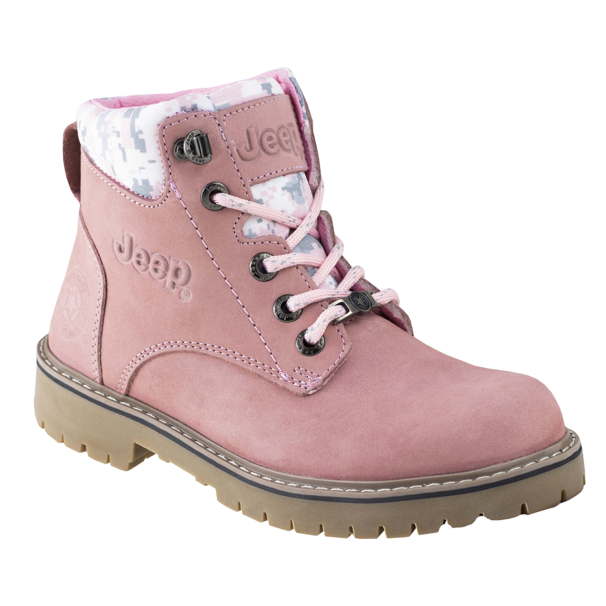 BOTA ROSA URBANAS PARA DAMA JEEP FOOTWEAR 10754 NOBUCK ROSA.