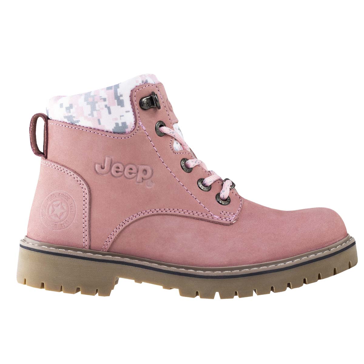 BOTA ROSA URBANAS PARA DAMA JEEP FOOTWEAR 10754 NOBUCK ROSA.