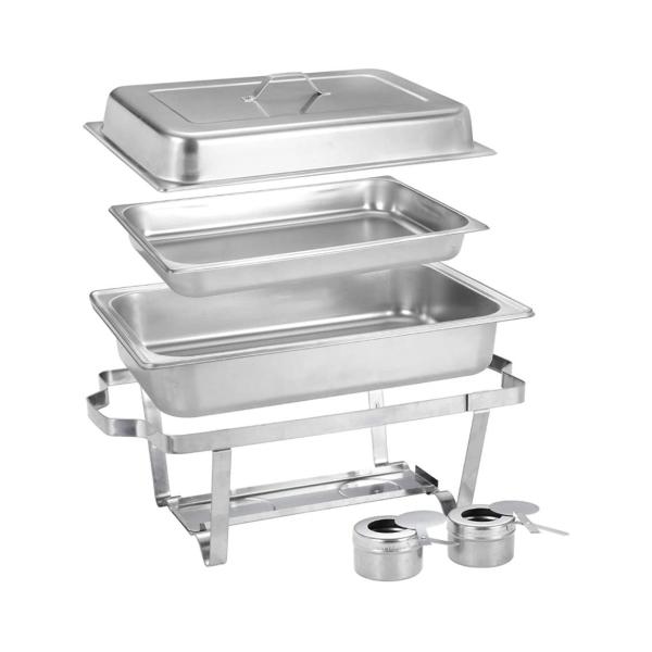 Chafer buffet banquete rectangular Acero Inoxidable Entero.
