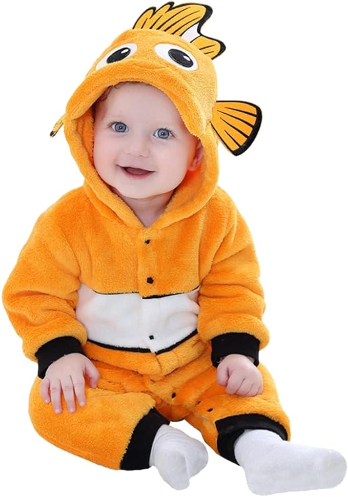 Mameluco Pijama Pes Payaso Peces Bebé Kawaii Disfraz.