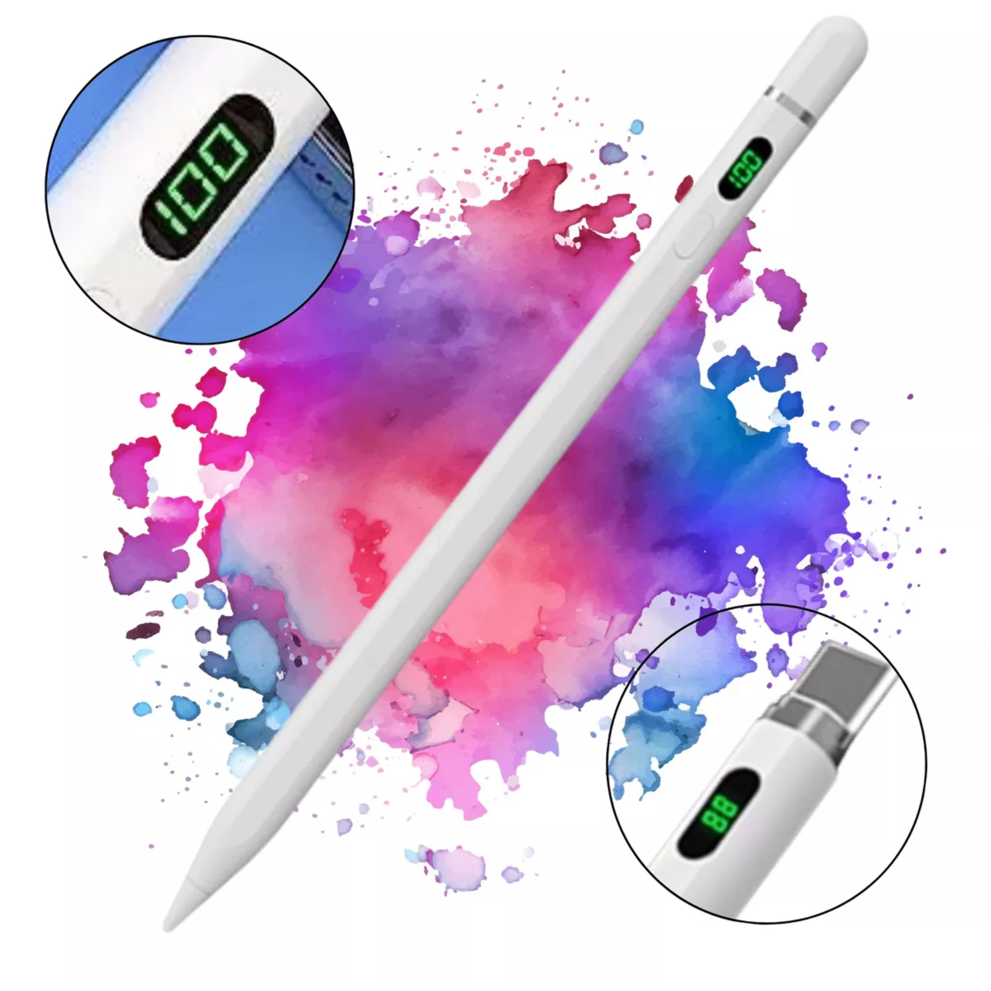 Stylus USB-C Magnético con Indicador LED de Batería - Lápiz Perfecto para iPad