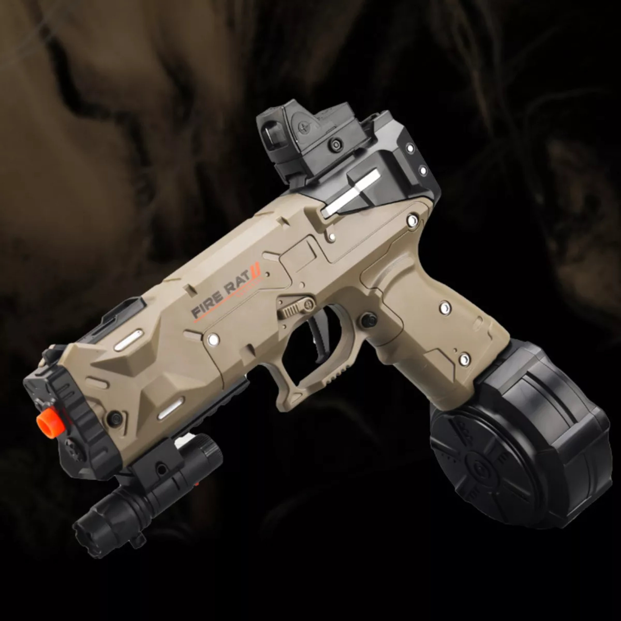 Pistola de Juguete Hidrogel Fire Rat: Ametralladora Lanzadora de Hidrogel con Trazador Juguete lanzador de bolas de gel