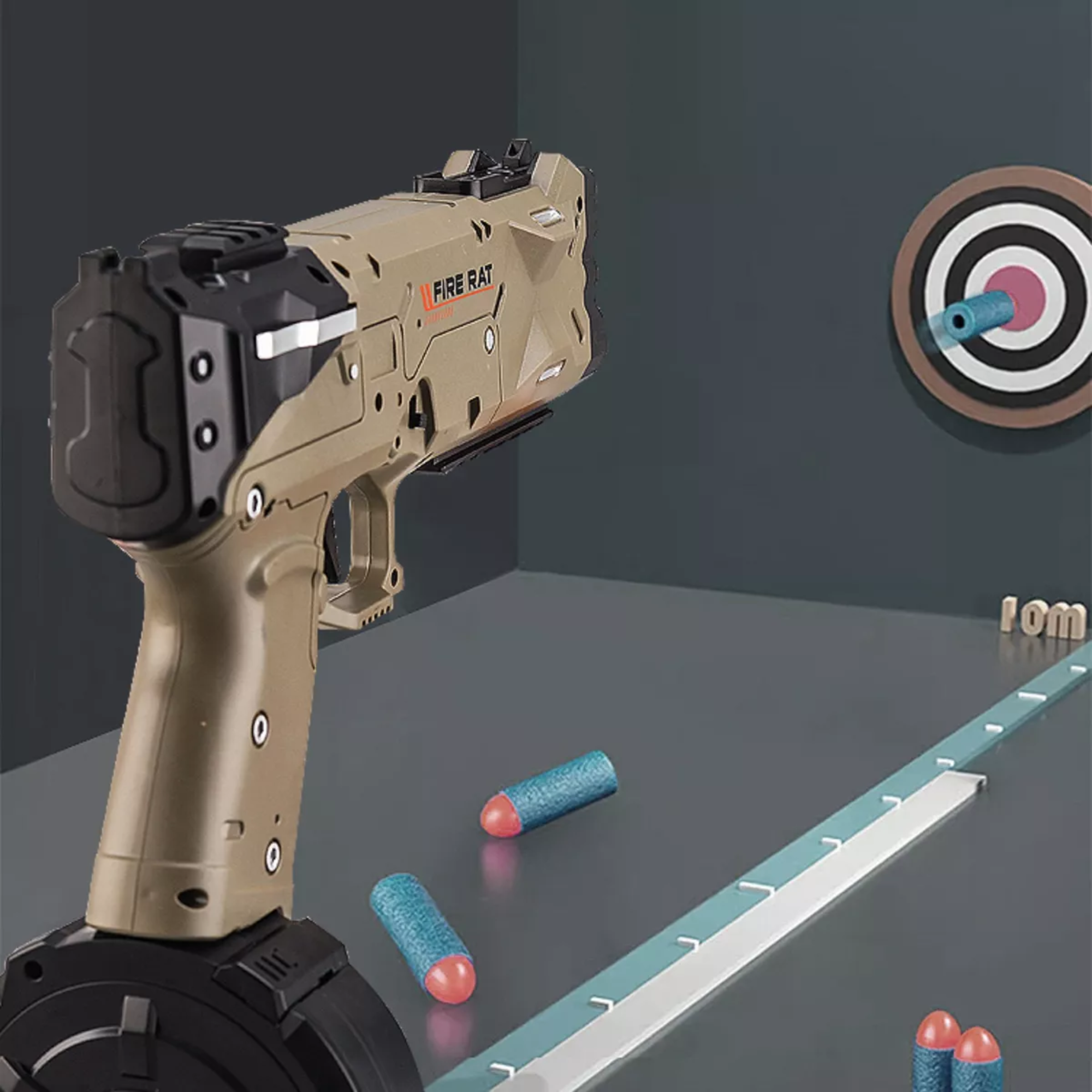 Pistola de Juguete Hidrogel Fire Rat: Ametralladora Lanzadora de Hidrogel con Trazador Juguete lanzador de bolas de gel