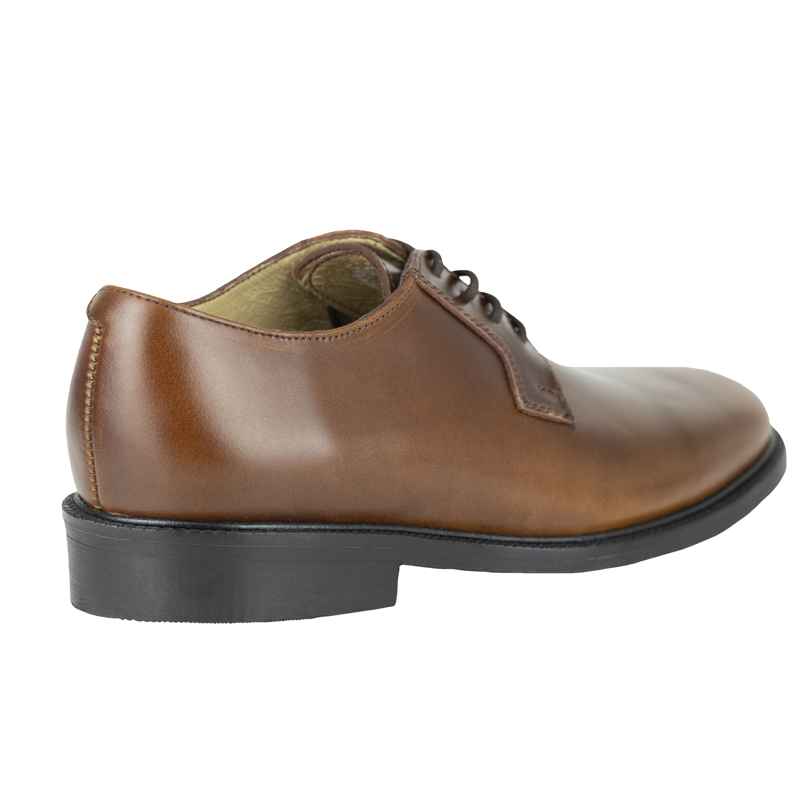 Zapato Derby De Hombre Clasico Bond 51955 Tan Suela De Cuero.