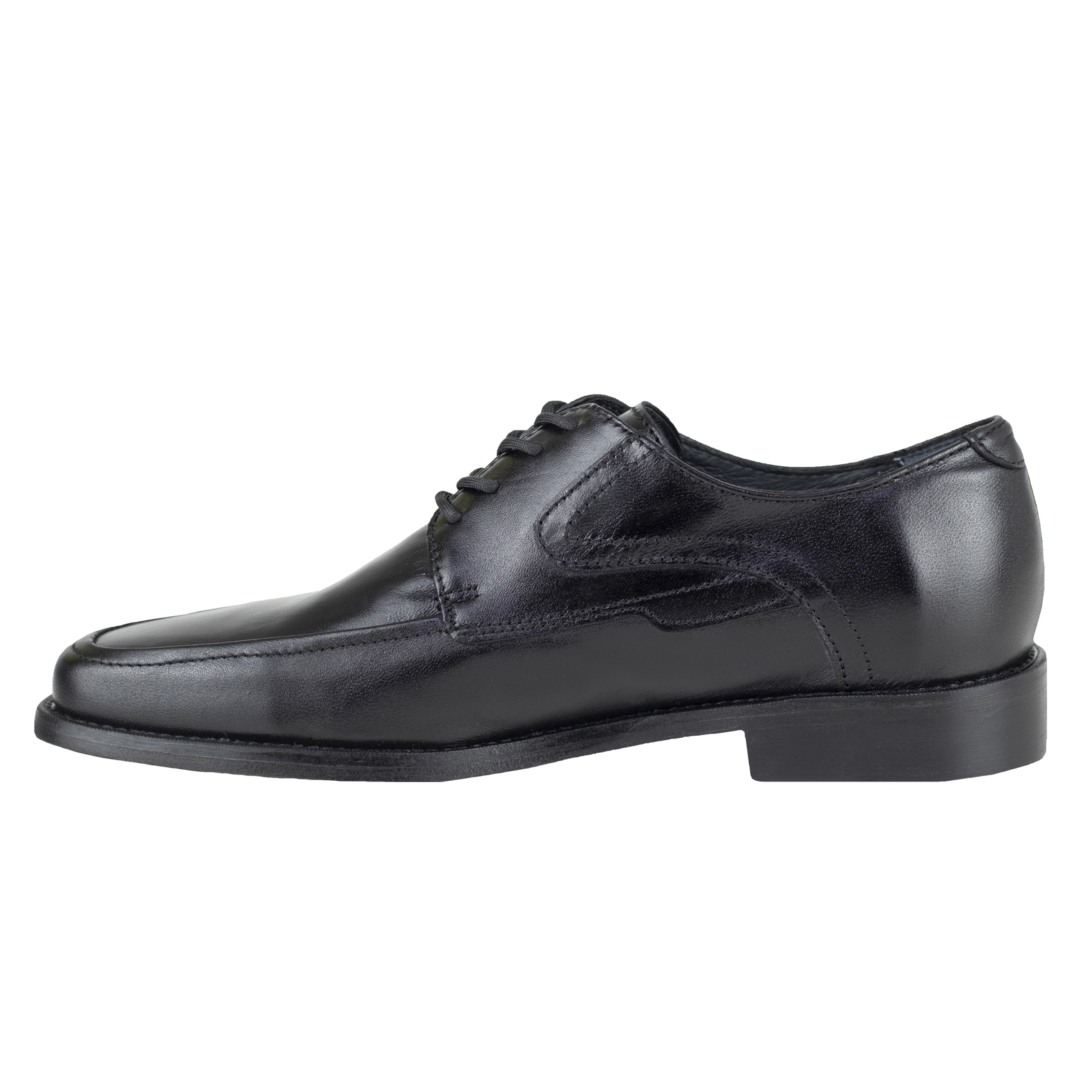 Zapato Derby Semivestir Hombre Suela Cuero Bond 11715 Negro.