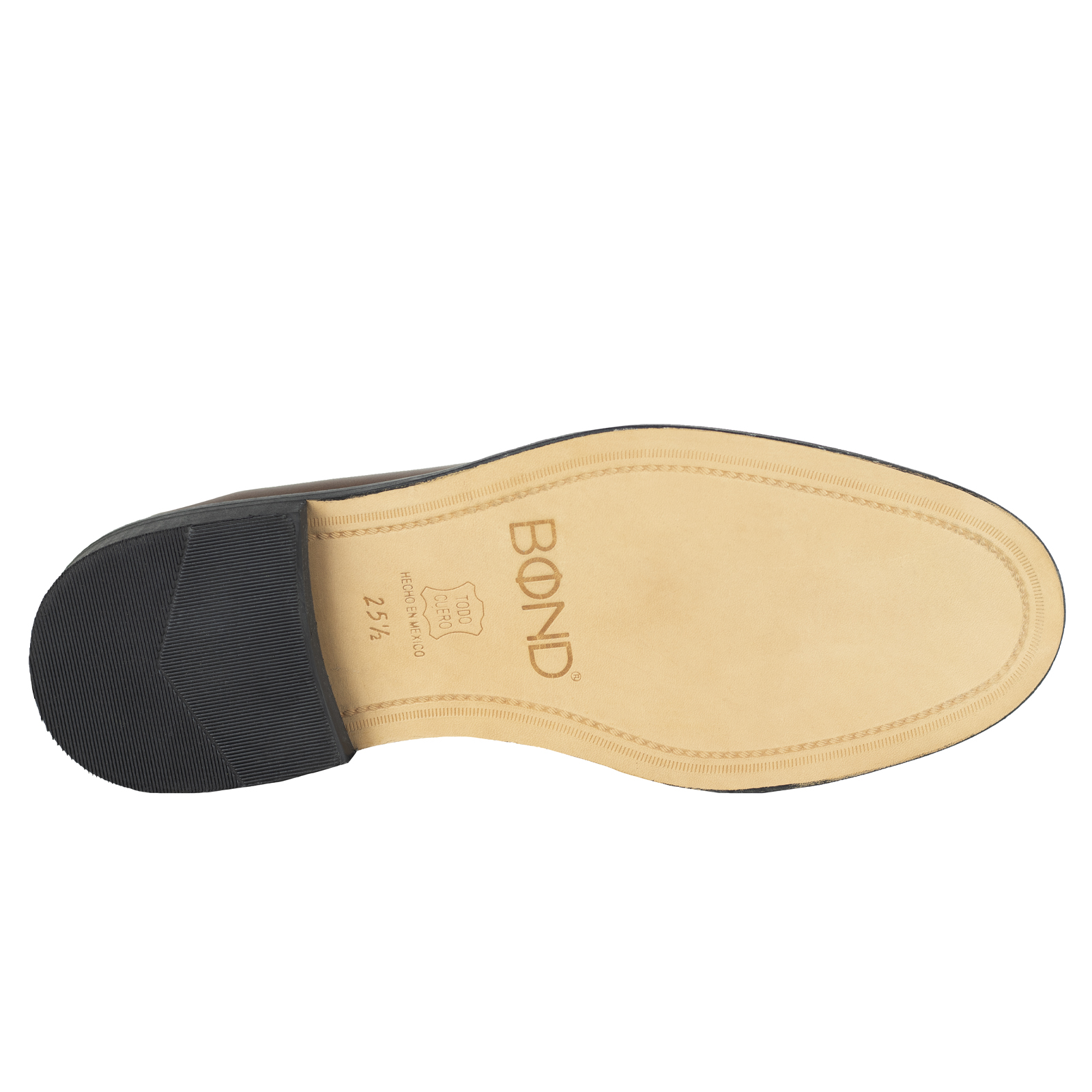 Zapato Derby De Hombre Clasico Bond 51955 Tan Suela De Cuero.
