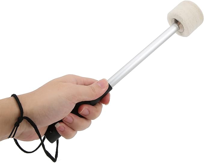 A Baquetas portátiles para bajo, accesorios para instrumentos, baquetas con cabeza de fieltro de lana para aula de música para principiantes para sala de conciertos.