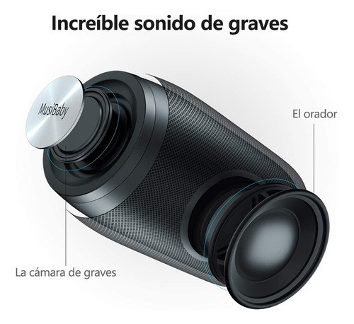Bocina Zealot S32 portátil con bluetooth y wifi negra