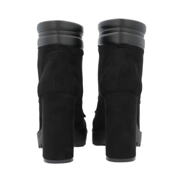 BotÃ­n De Plataforma Para Mujer Color Negro Tipo Combat Boots