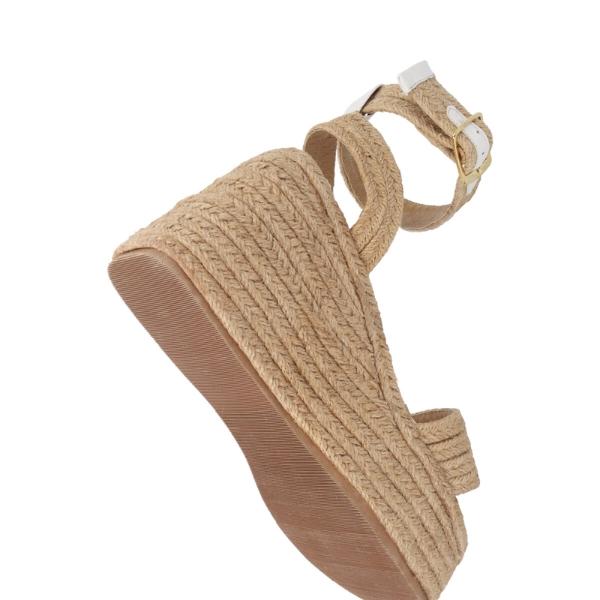 Sandalia De Plataforma Celeste Para Mujer Serpentus Cabra