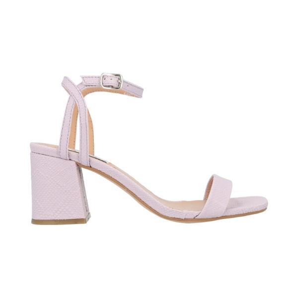 Zapatilla Con Tacón Trendy Para Mujer Cabra Piel Serpentus Lila