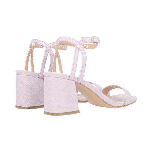 Zapatilla Con Tacón Trendy Para Mujer Cabra Piel Serpentus Lila