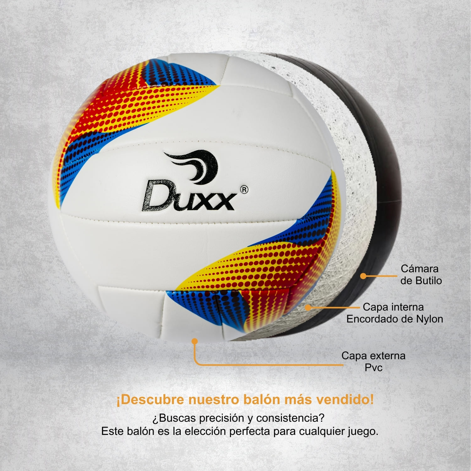 Balón Vóley Ball DUXX PVC # 5 REHILETE
