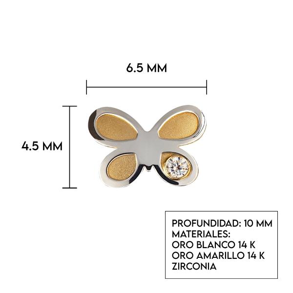 NKlaus Par 3,0mm 585 Oro Amarillo De 14 Quilates Aretes Zirconai Esmeralda Cierre De Mariposa Damas Niñas 11016