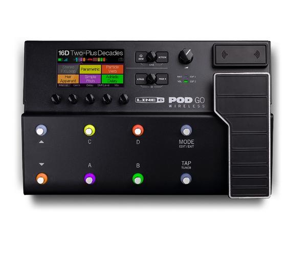 Procesador de Efectos para Guitarra con Transmisor Inalambrico PodGo Wireless
