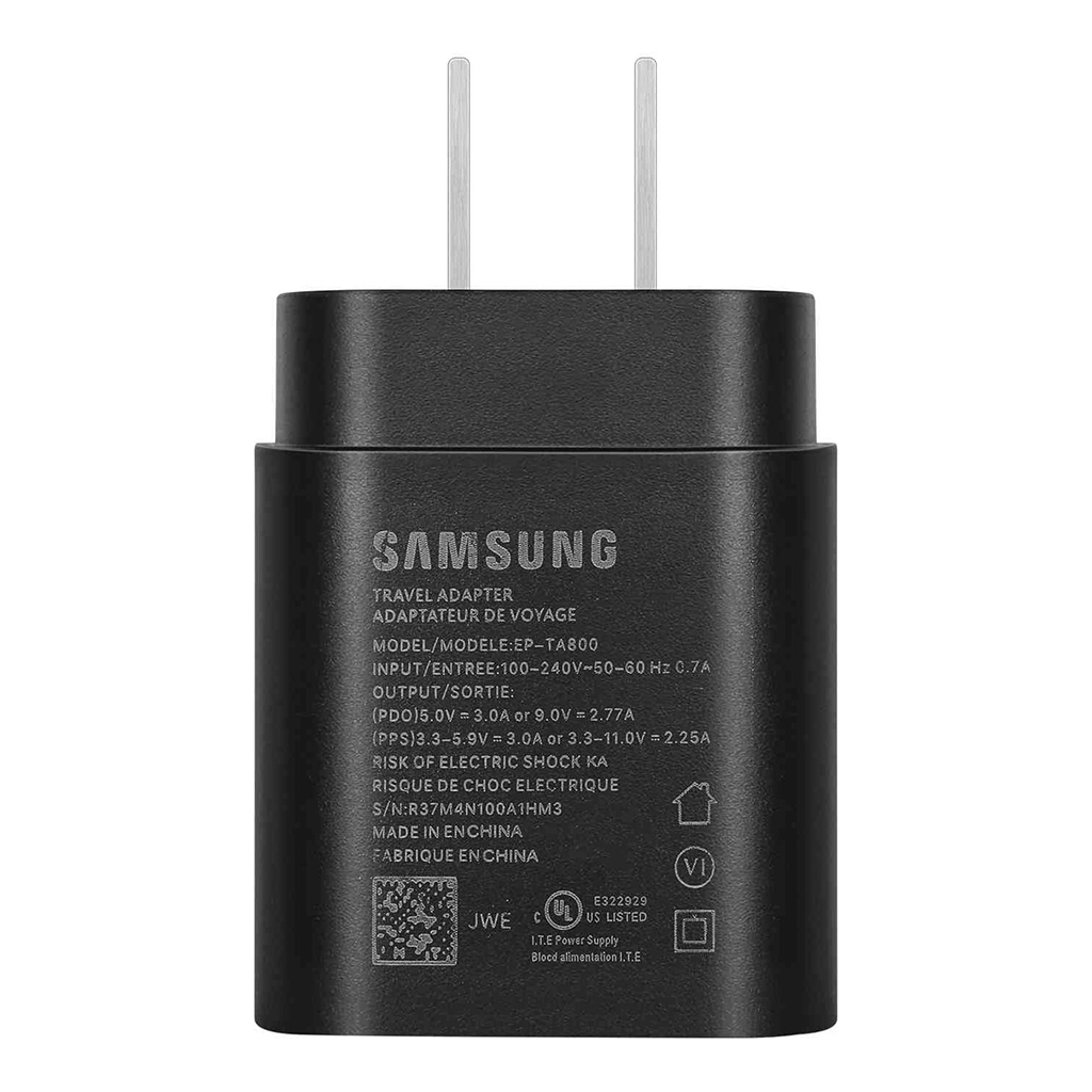 Samsung Adaptador Para Viaje 25W (EP-TA800) Negro