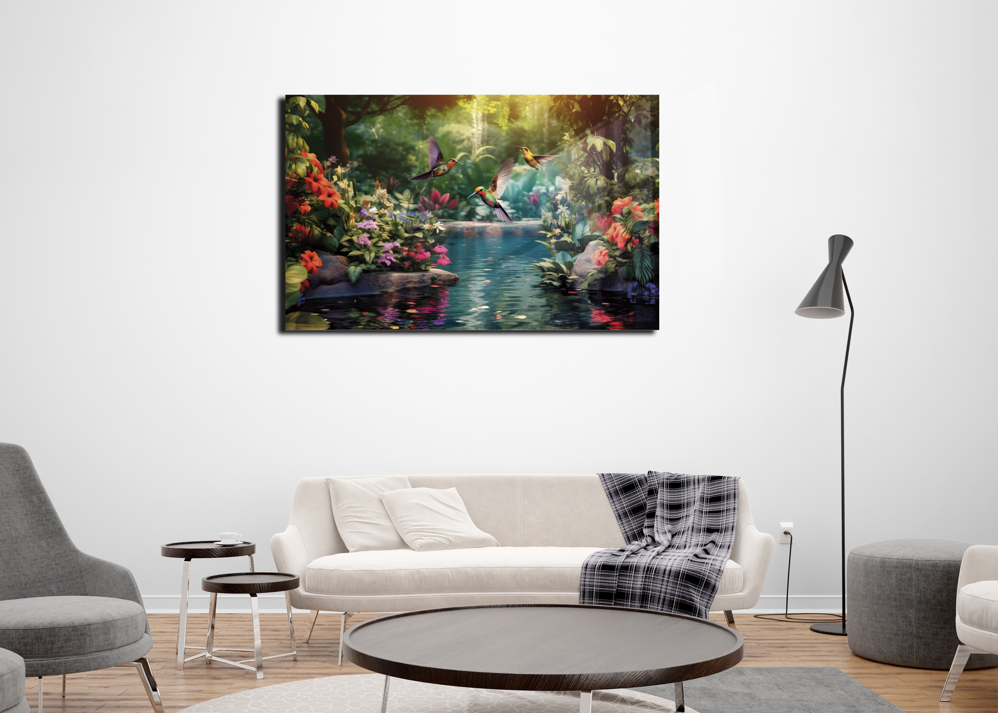 Cuadro Decorativo | Cuadro Acrílico | Colibries | 70x120 | 