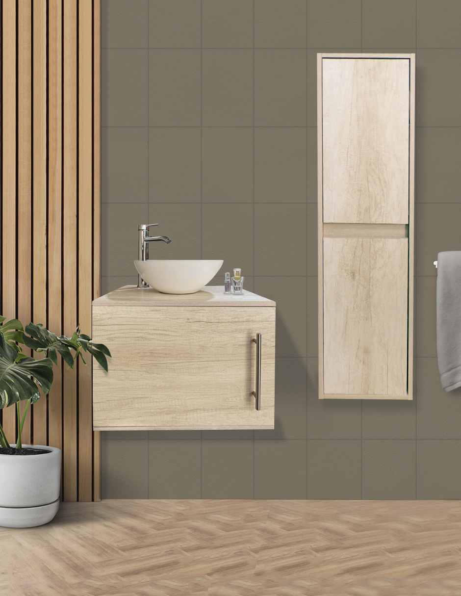 Gabinete Para Baño Con Lavabo + Gabinete De Almacenamiento