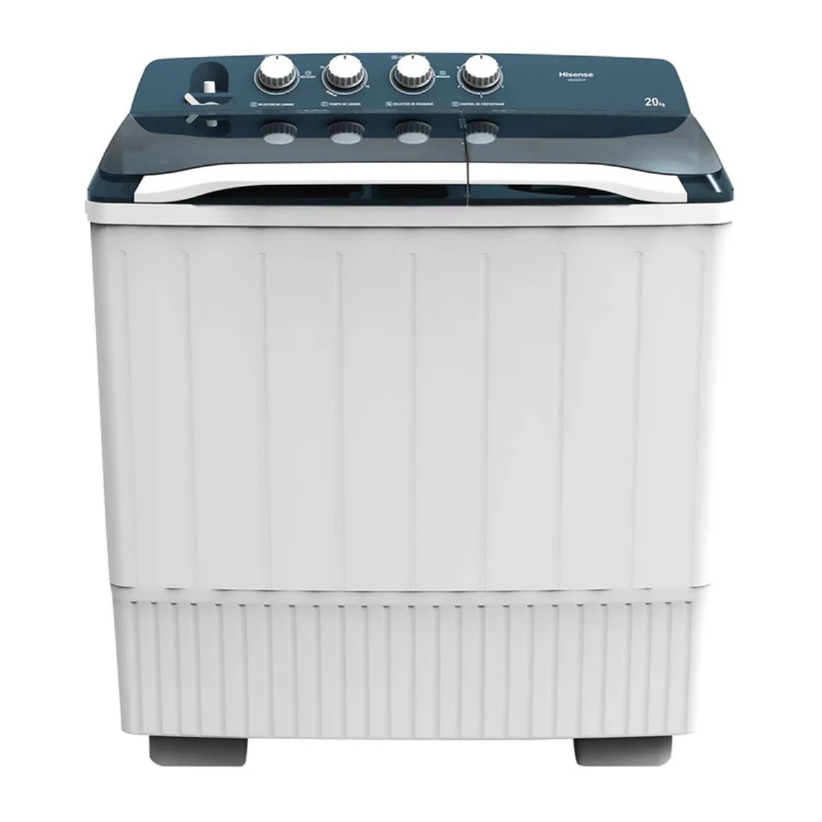 Lavadora Semiautomática Hisense WSA2001P 20KG Dos Tinas Blanca ORTY* ENTREGA SÓLO VÁLIDA EN LA CIUDAD DE MÉXICO Y ZONA METROPOLITANA.